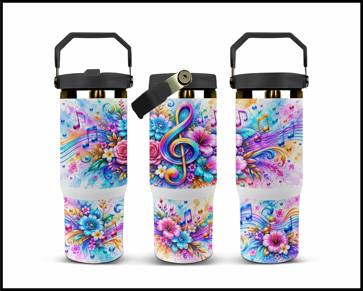 Melody in Bloom Stainless Steel Big Guzzler Tumbler (2108)