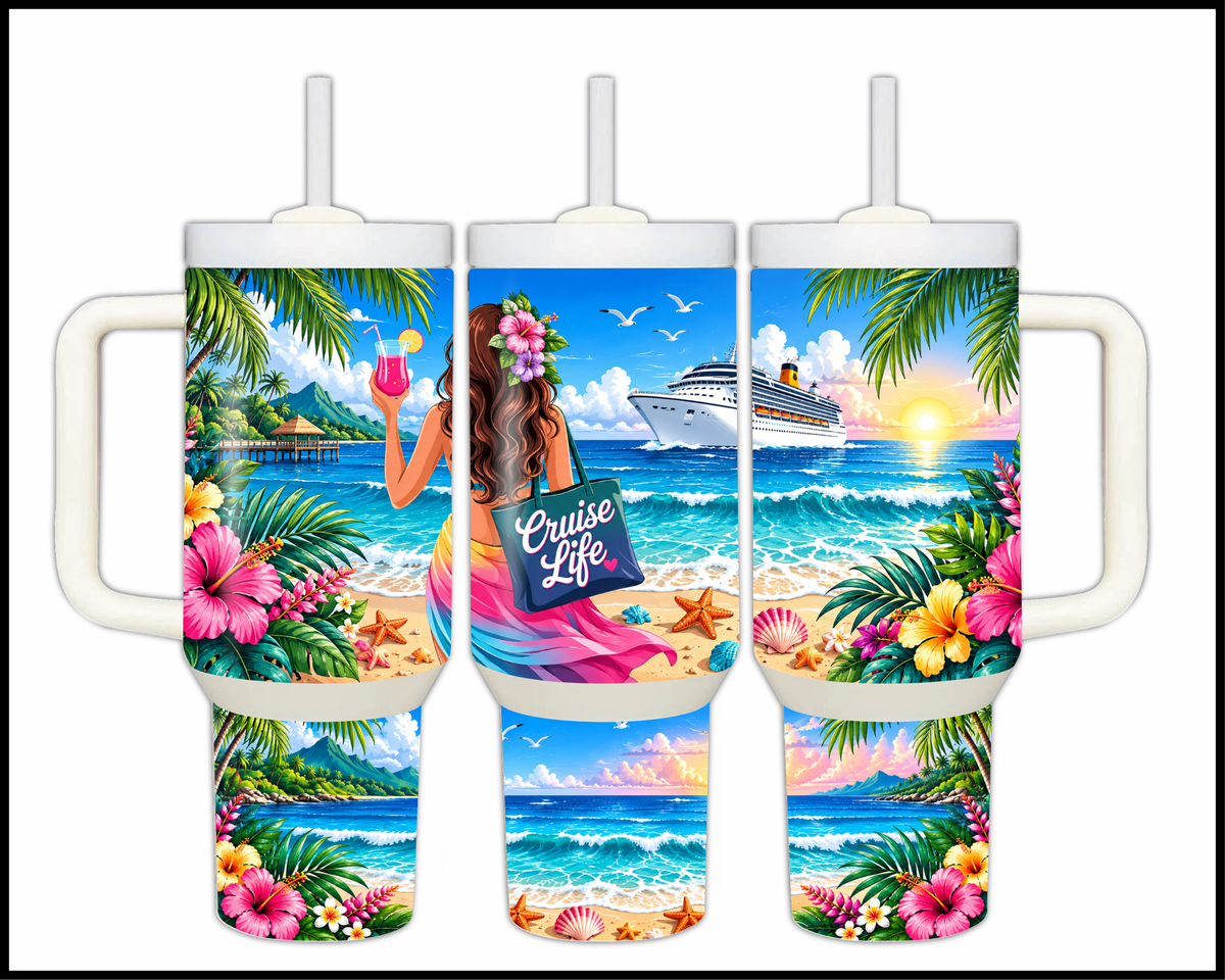 Cruise Life Stainless Steel Big Guzzler Tumbler (2112)