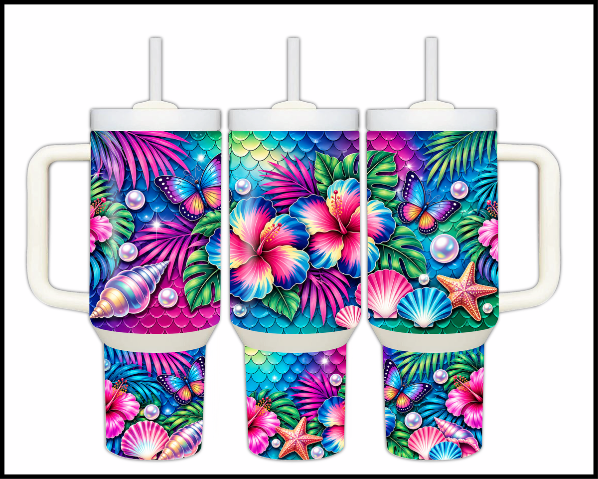 Fin-tastic Vibes Stainless Steel Big Guzzler Tumbler (2113)
