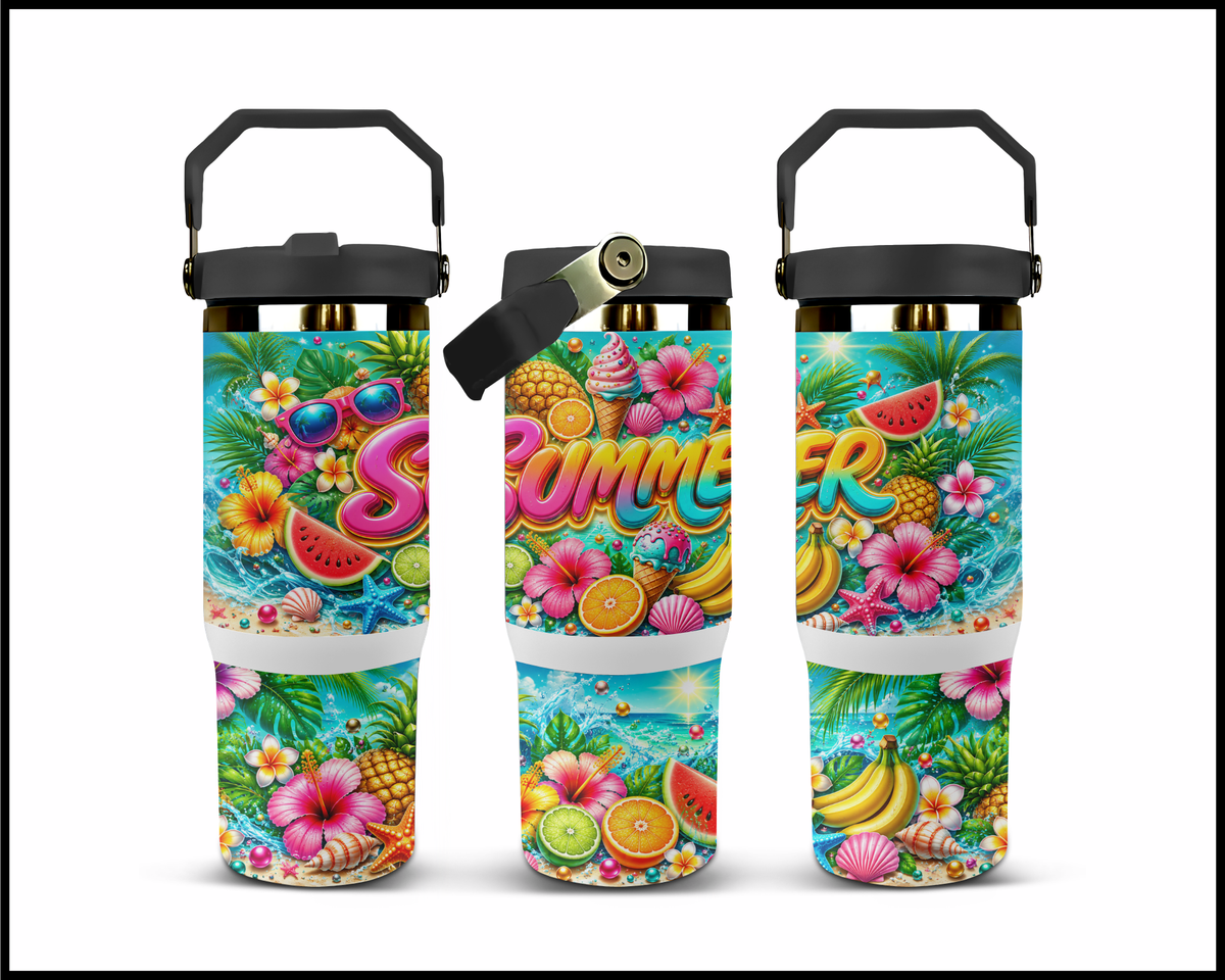 Summer Stainless Steel Big Guzzler Tumbler (2118)