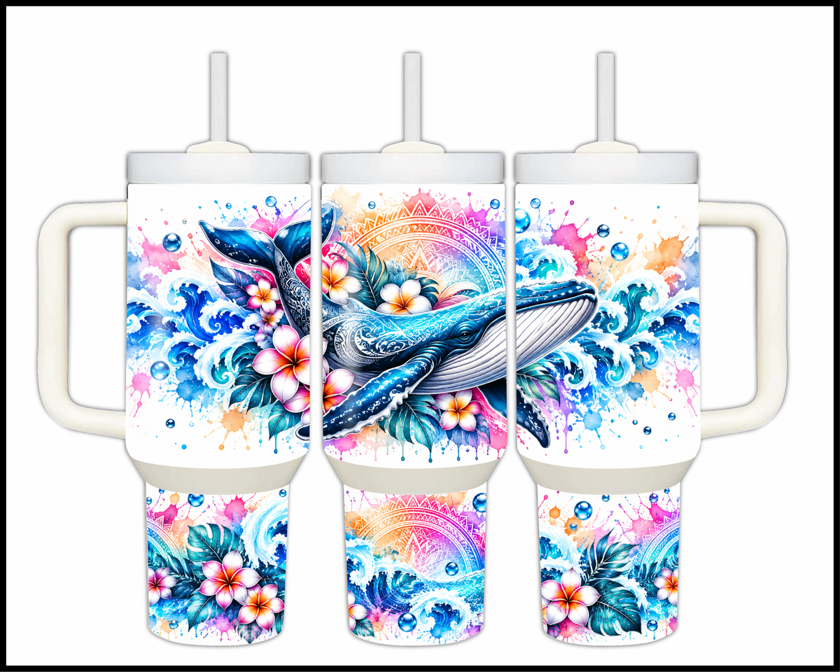 Filigree Fin Stainless Steel Big Guzzler Tumbler (2133)