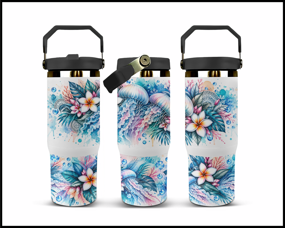 Jellyfish Joyride Stainless Steel Big Guzzler Tumbler (2139)