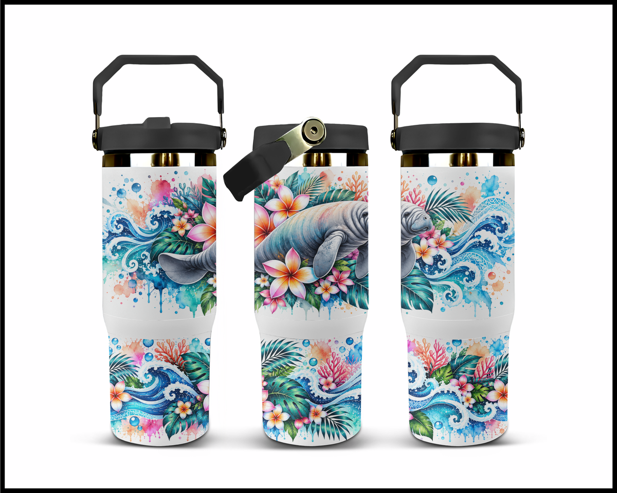 Tropical Tide Drifter Stainless Steel Big Guzzler Tumbler (2141)
