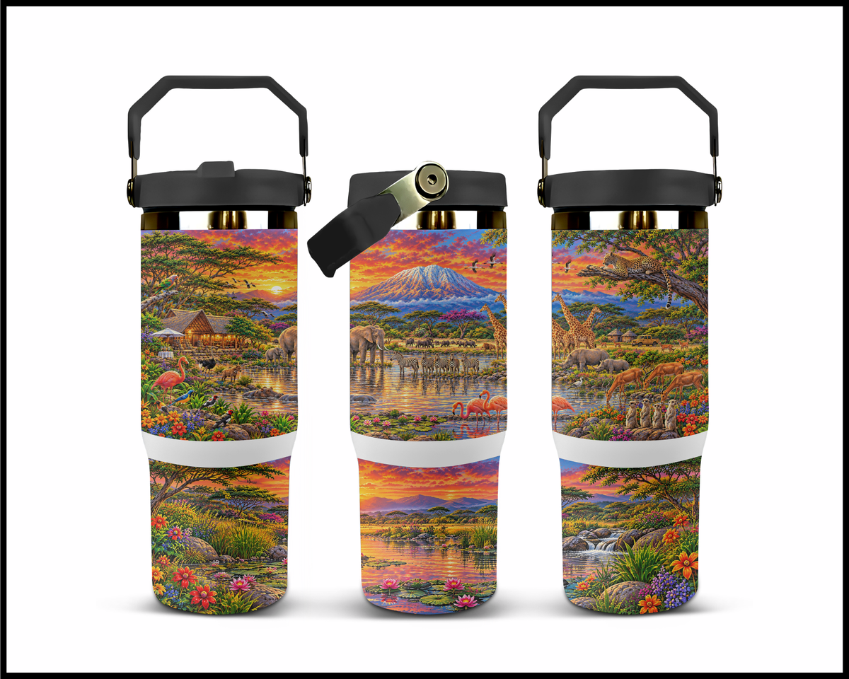 Golden Hour Gathering Stainless Steel Big Guzzler Tumbler (2144)