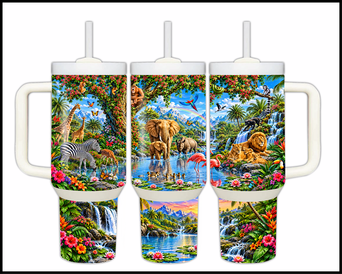 Hidden Paradise Springs Stainless Steel Big Guzzler Tumbler (2150)