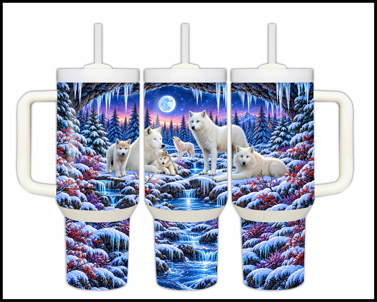 Moonlight Ice Cascade Stainless Steel Big Guzzler Tumbler (2160)
