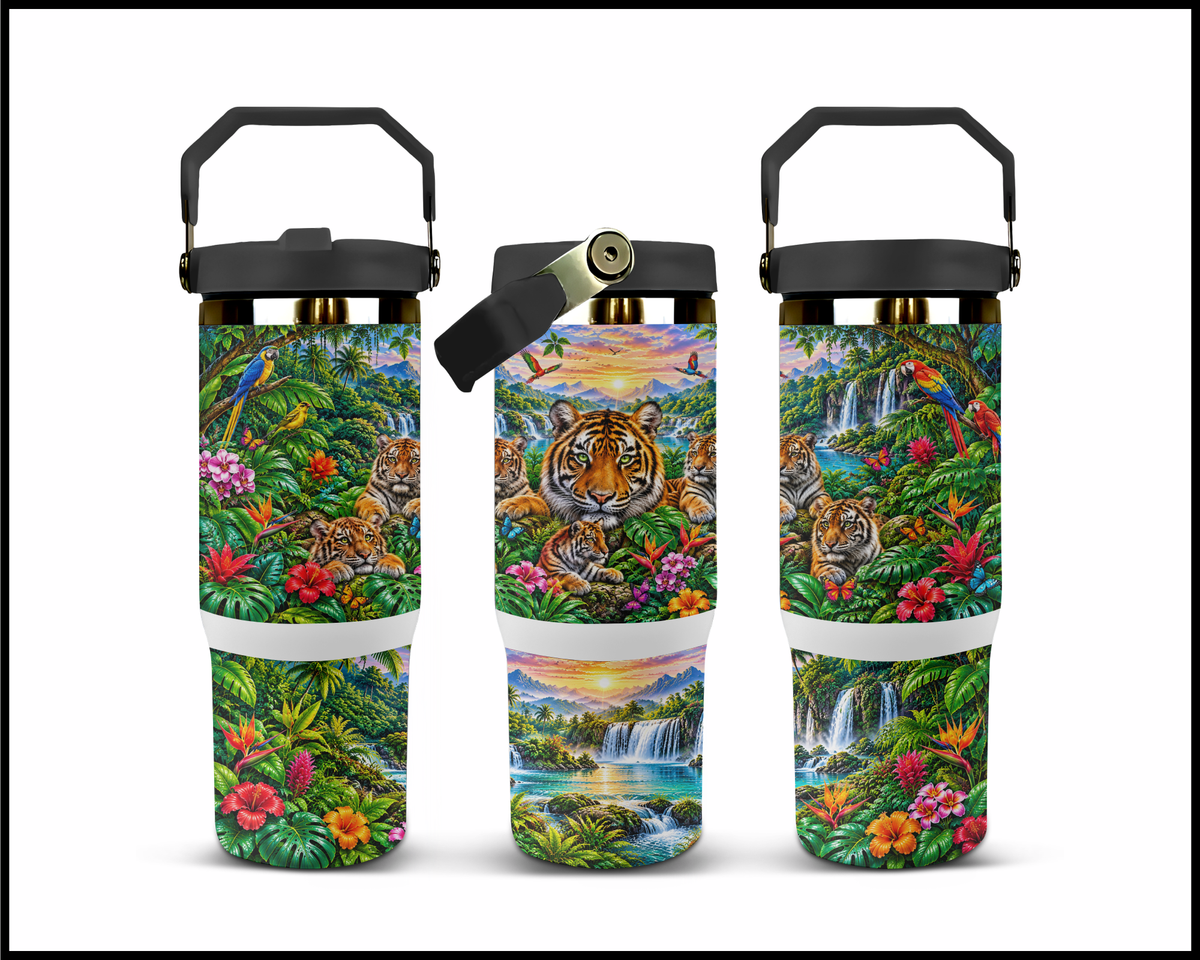 Jungle Royalty Stainless Steel Big Guzzler Tumbler (2166)