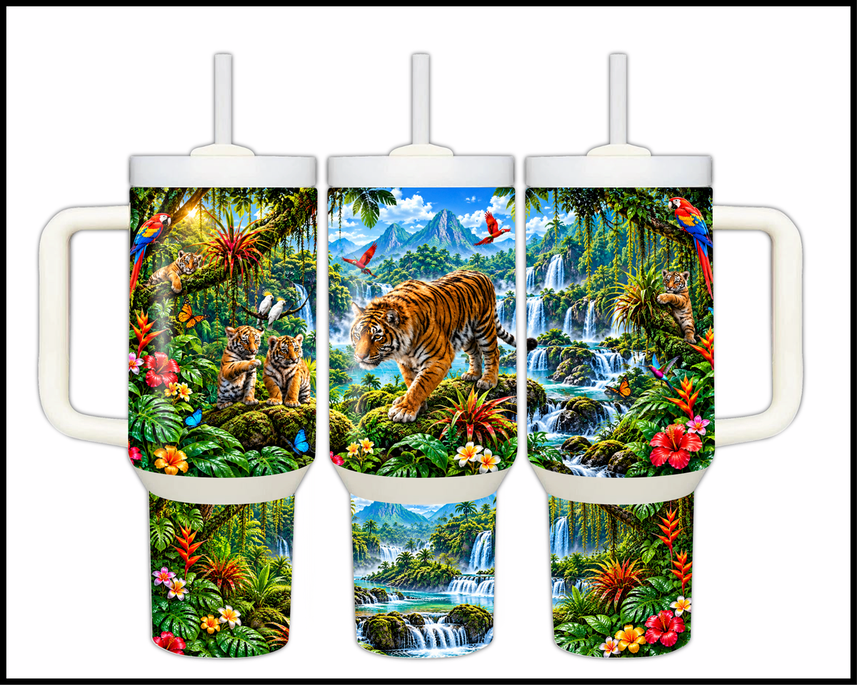 Jungle Radiance Stainless Steel Big Guzzler Tumbler (2168)