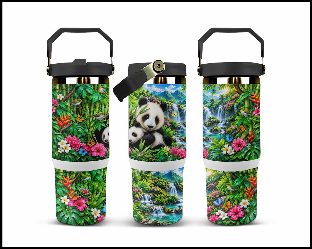 Panda Paradise Stainless Steel Big Guzzler Tumbler (2170)