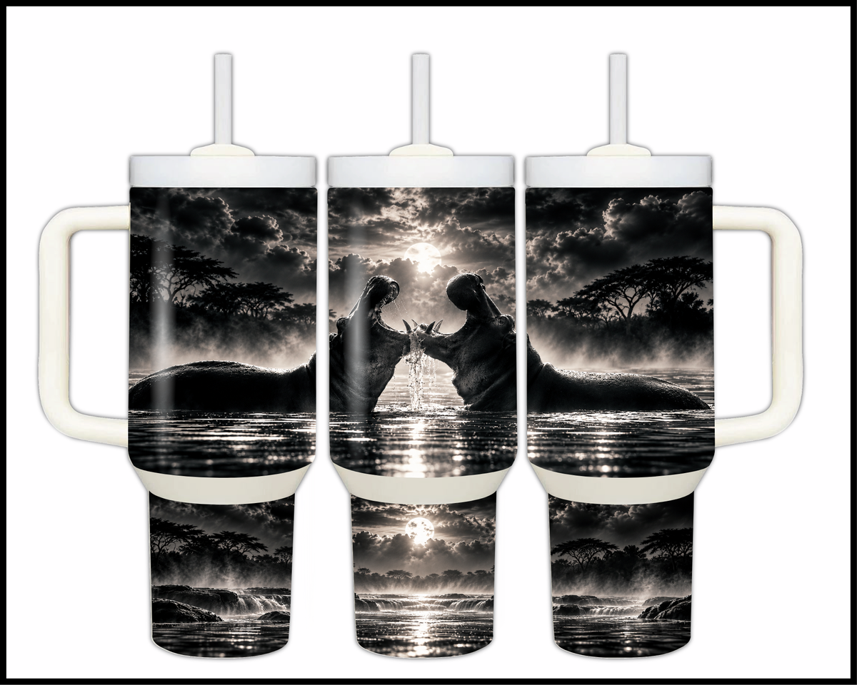 Waterhole Whispers Stainless Steel Big Guzzler Tumbler (2173)