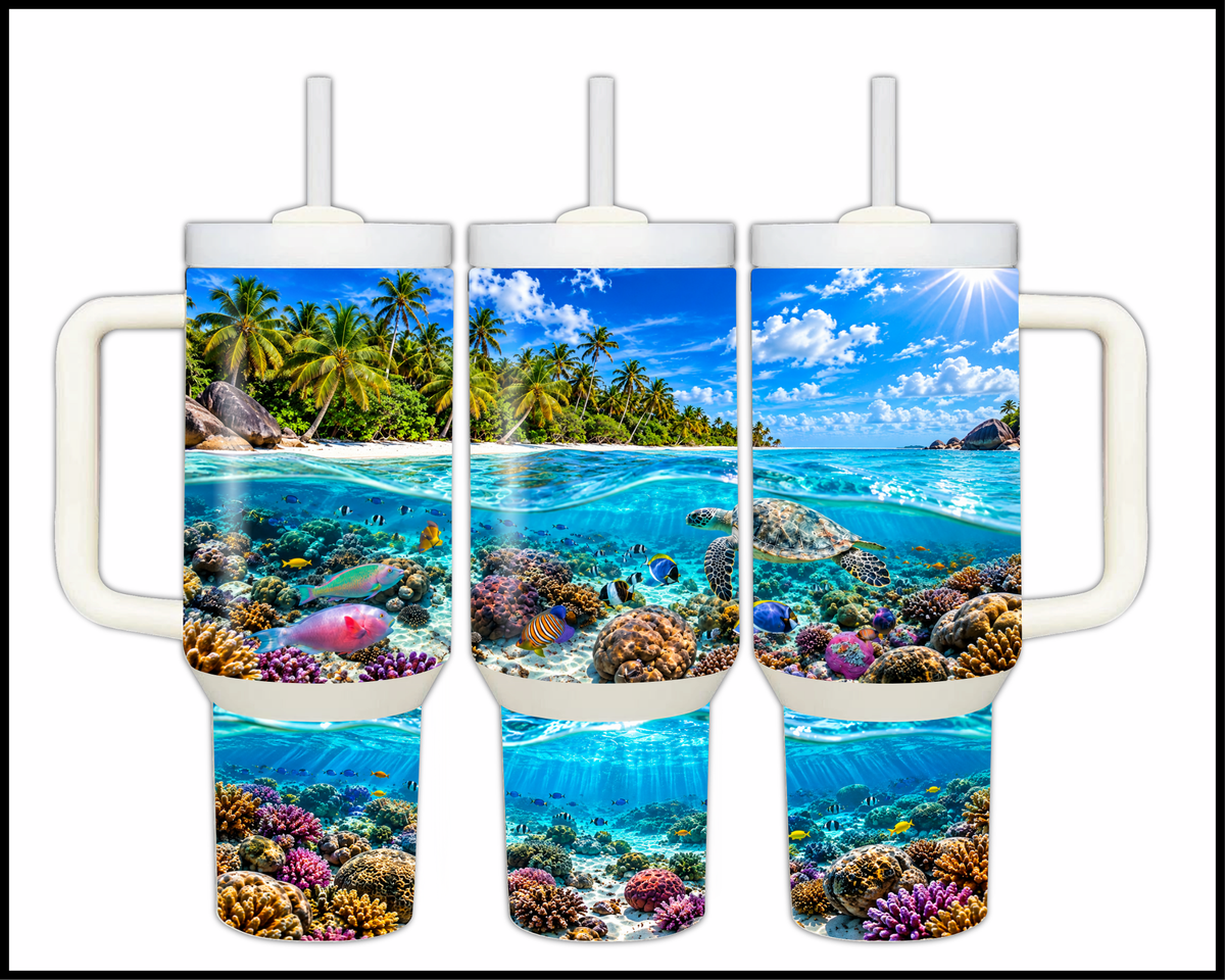 Aloha Sunbeam Sanctuary Stainless Steel Big Guzzler Tumbler (2178)