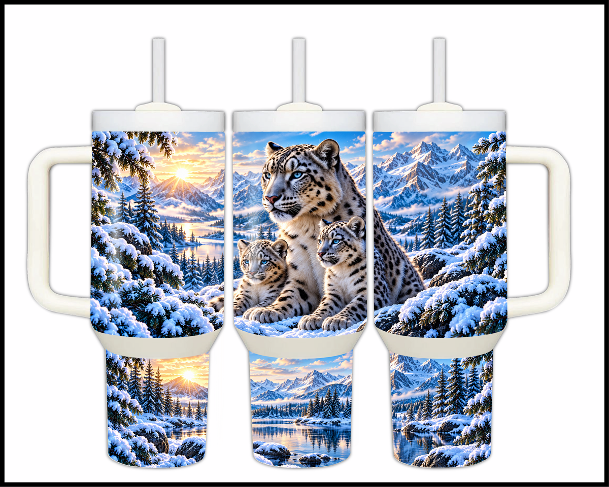 Snowbound Family Sanctuary Stainless Steel Big Guzzler Tumbler (2184)