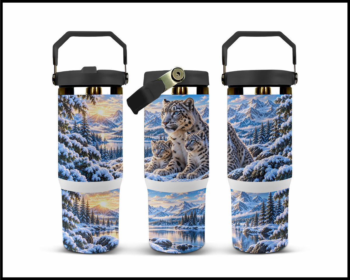 Snowbound Family Sanctuary Stainless Steel Big Guzzler Tumbler (2184)