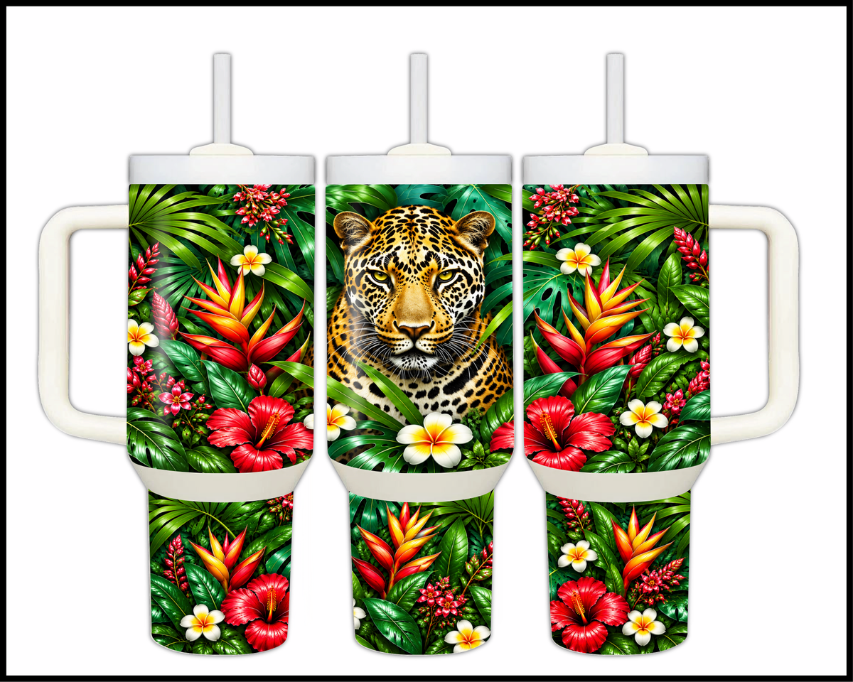 Spotted In The Blooms Stainless Steel Big Guzzler Tumbler (2192)