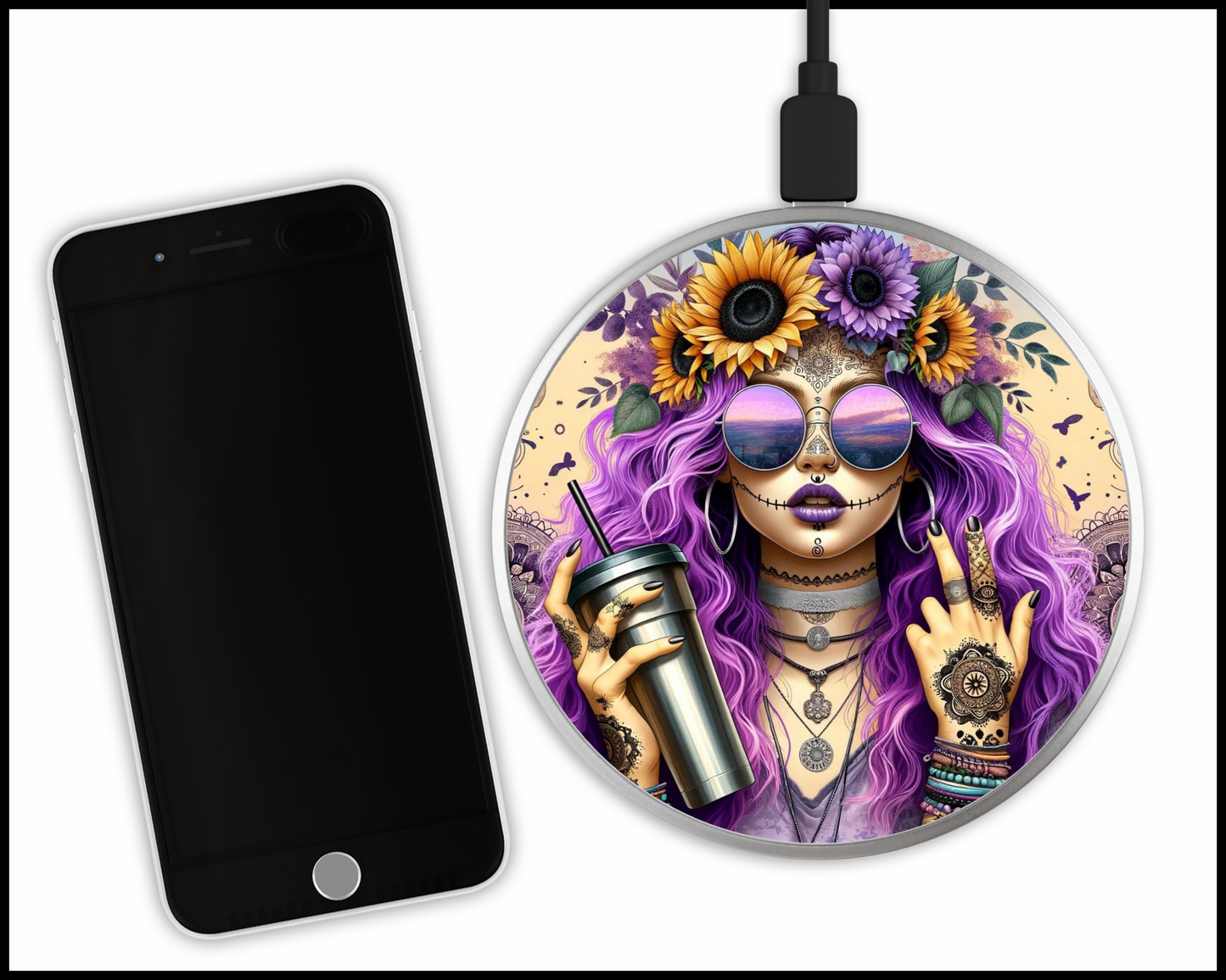 Sexy Bad Ars@ Sublimated Wireless Phone Charger (121)