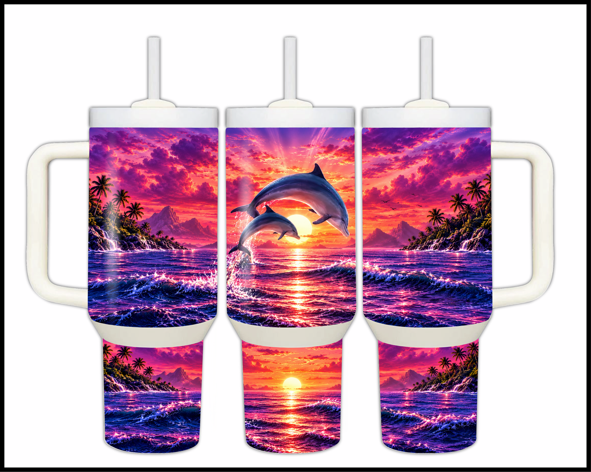 Paradise for Two Stainless Steel Big Guzzler Tumbler (2204)