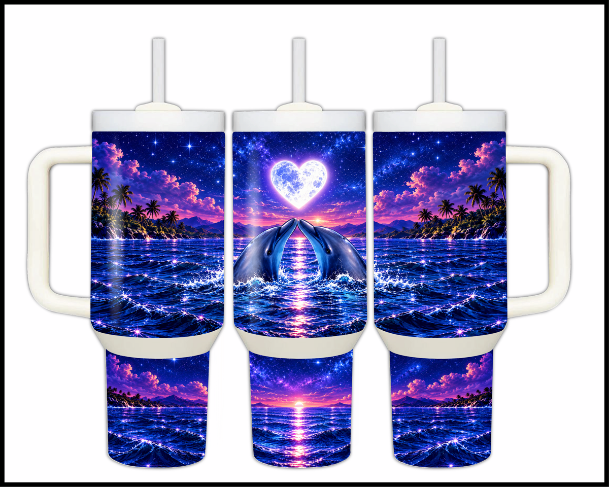 The Sweetest Sea Kisses Stainless Steel Big Guzzler Tumbler (2207)