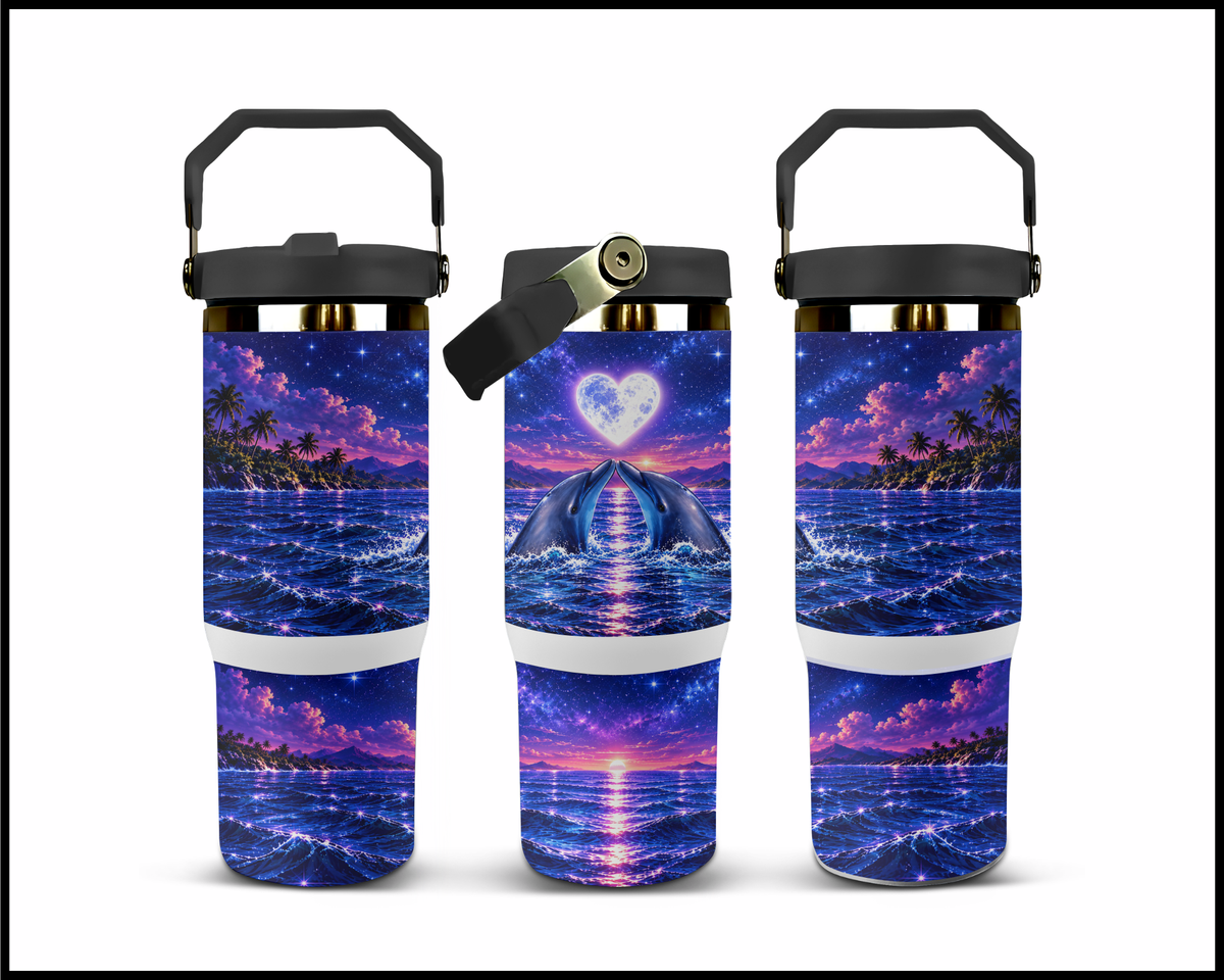 The Sweetest Sea Kisses Stainless Steel Big Guzzler Tumbler (2207)