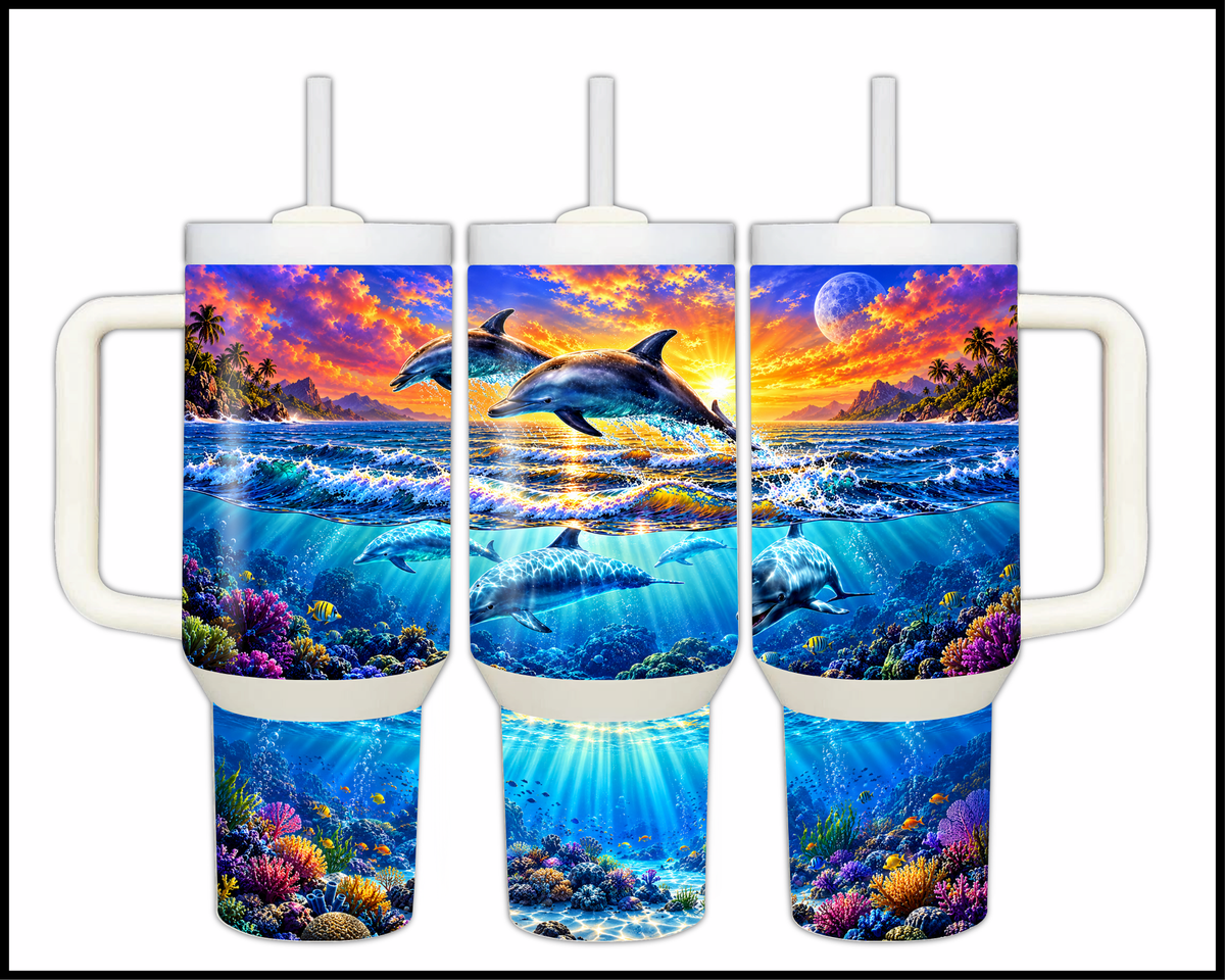 Too Splashy for the Shallows Stainless Steel Big Guzzler Tumbler (2208)