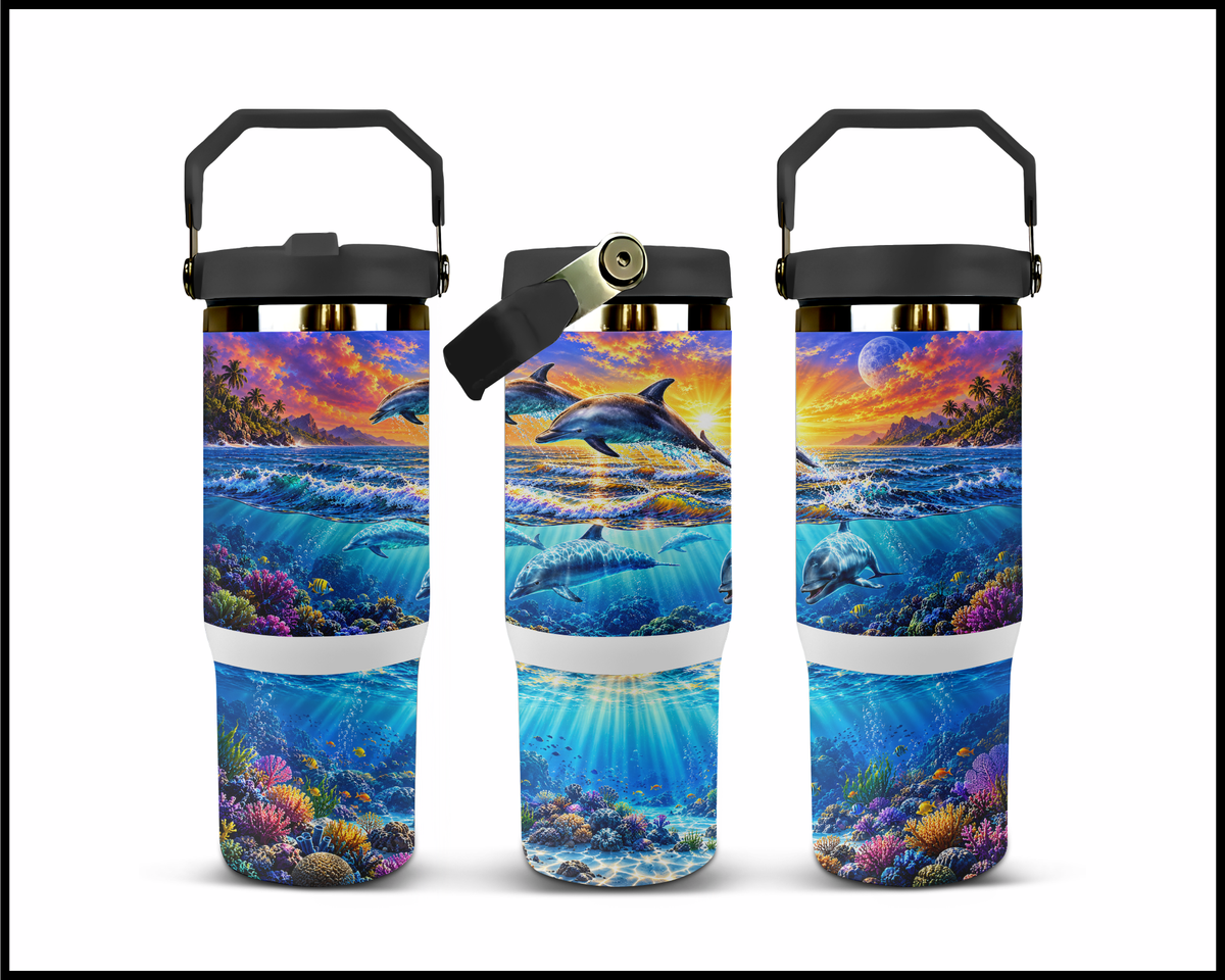 Too Splashy for the Shallows Stainless Steel Big Guzzler Tumbler (2208)