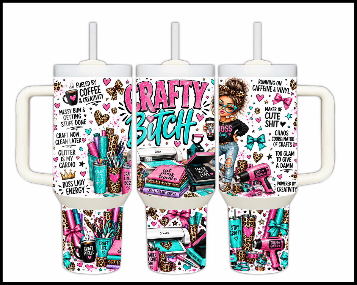 Crafty Bitch Stainless Steel Big Guzzler Tumbler (2209)