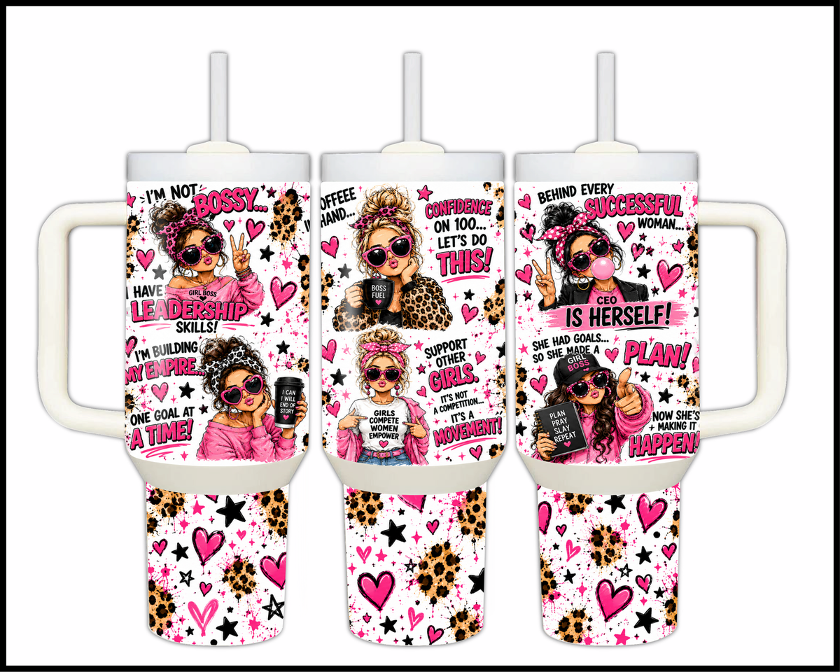 Not Bossy, Just the Boss Stainless Steel Big Guzzler Tumbler (2218)