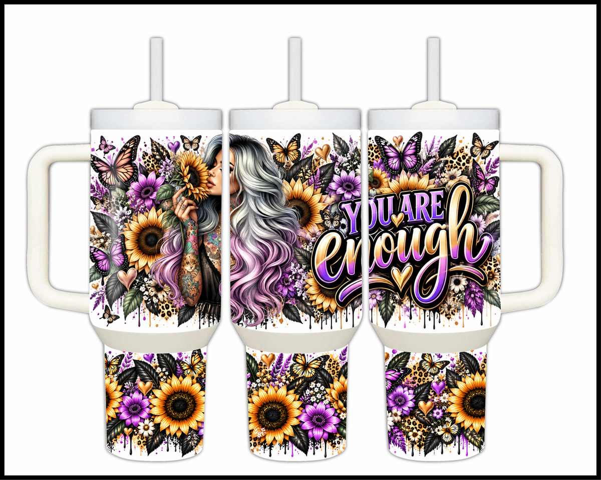 You Are Enough Stainless Steel Big Guzzler Tumbler (2239)