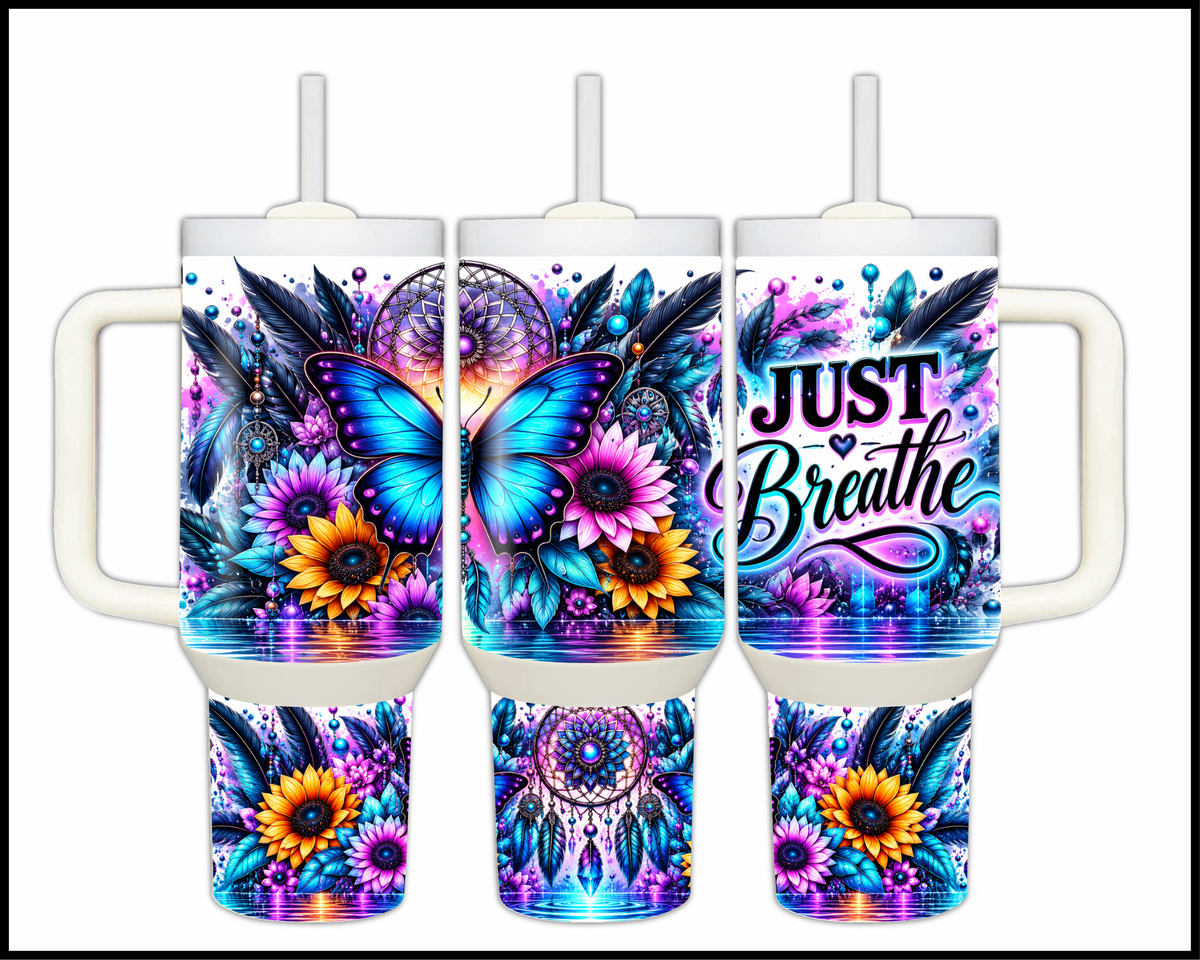 Just Breathe Stainless Steel Big Guzzler Tumbler (2248)