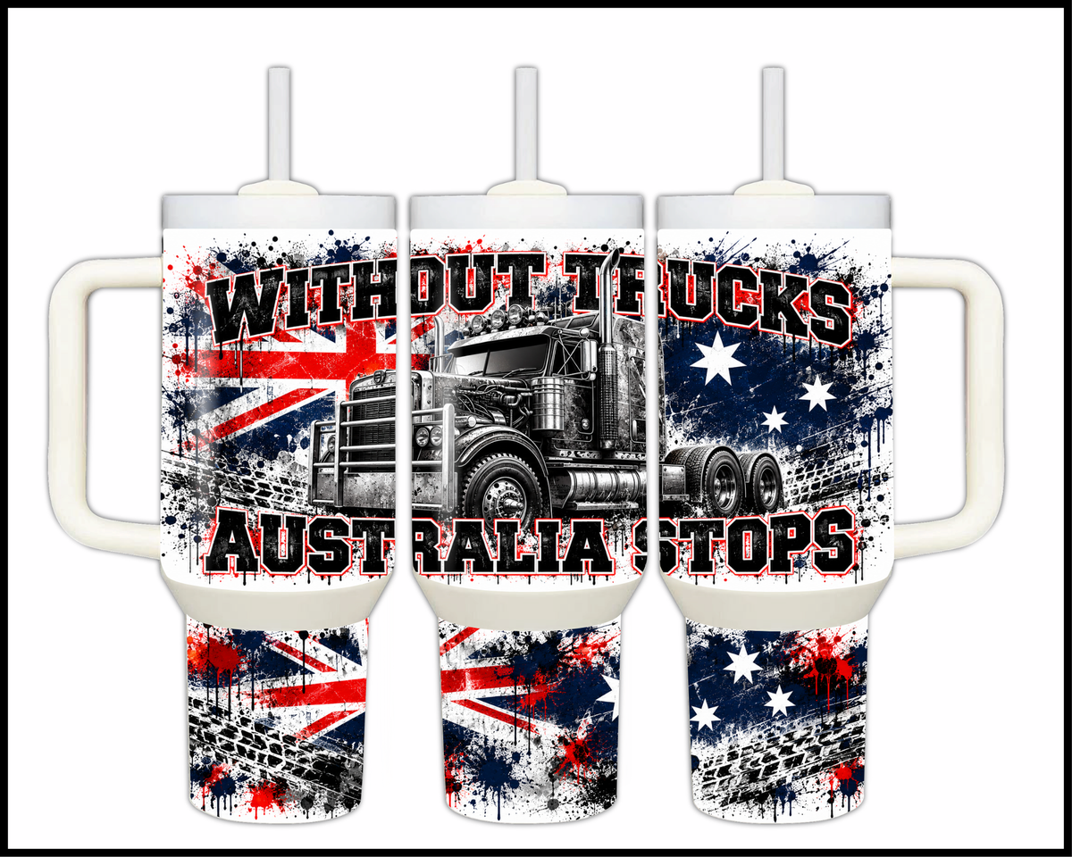 Without Trucks Australia Stops Stainless Steel Big Guzzler Tumbler (2251)