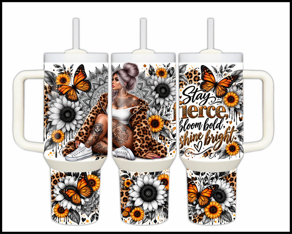 Stay Fierce Stainless Steel Big Guzzler Tumbler (2261)