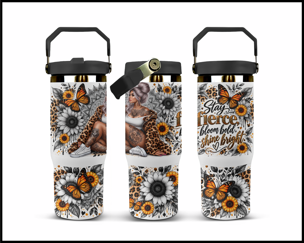 Stay Fierce Stainless Steel Big Guzzler Tumbler (2261)