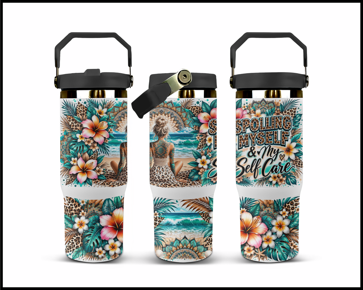 Spoiling Myself & My Self Care Stainless Steel Big Guzzler Tumbler (2276)