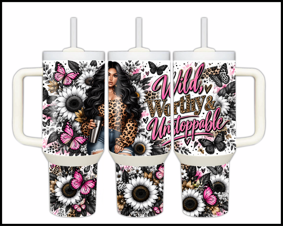 Wild Worthy & Unstoppable Stainless Steel Big Guzzler Tumbler (2288)