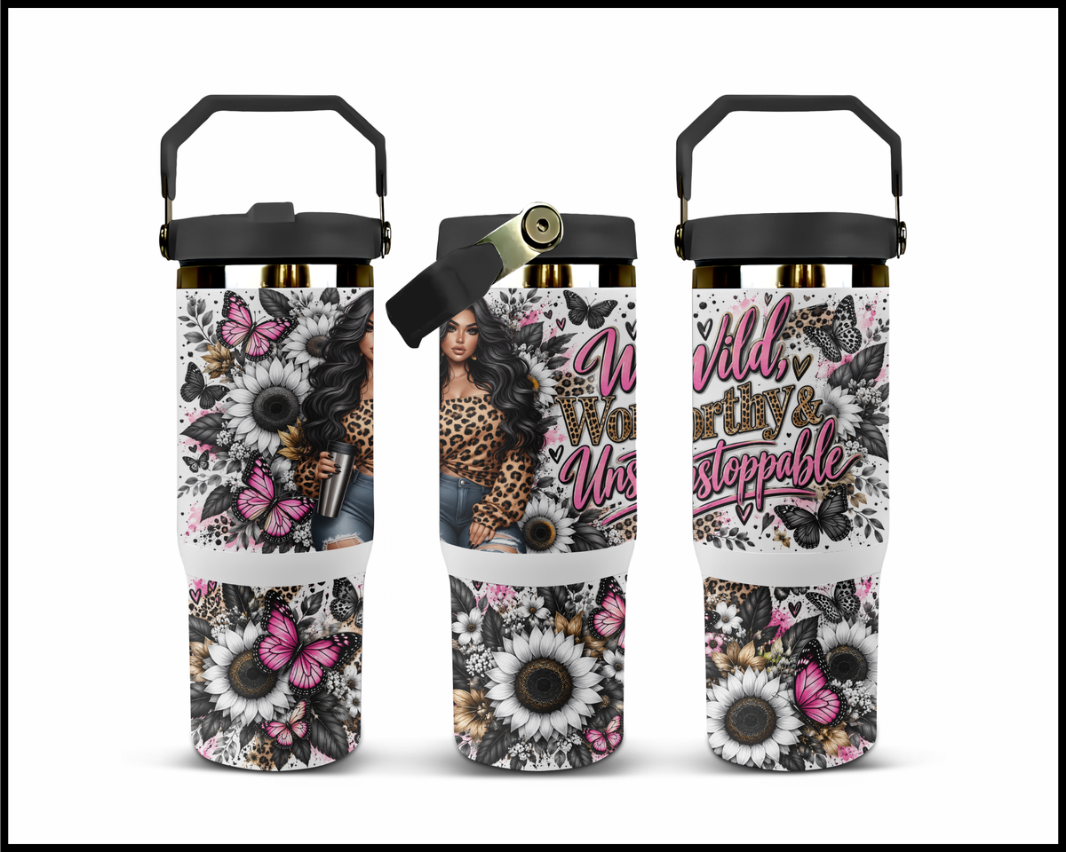 Wild Worthy & Unstoppable Stainless Steel Big Guzzler Tumbler (2288)