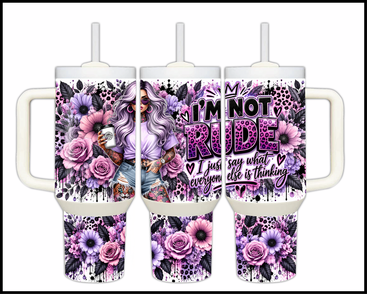 I Just Say What Everyone Else Is Thinking Stainless Steel Big Guzzler Tumbler (2293)