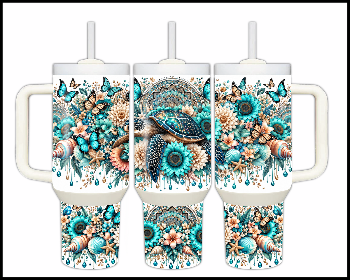Boho Beachcomber Stainless Steel Big Guzzler Tumbler (2298)