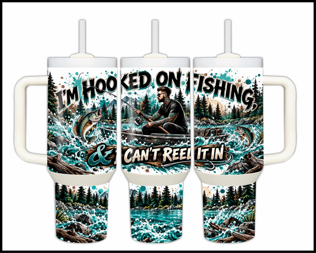 Hooked On Fishing Stainless Steel Big Guzzler Tumbler (2299)