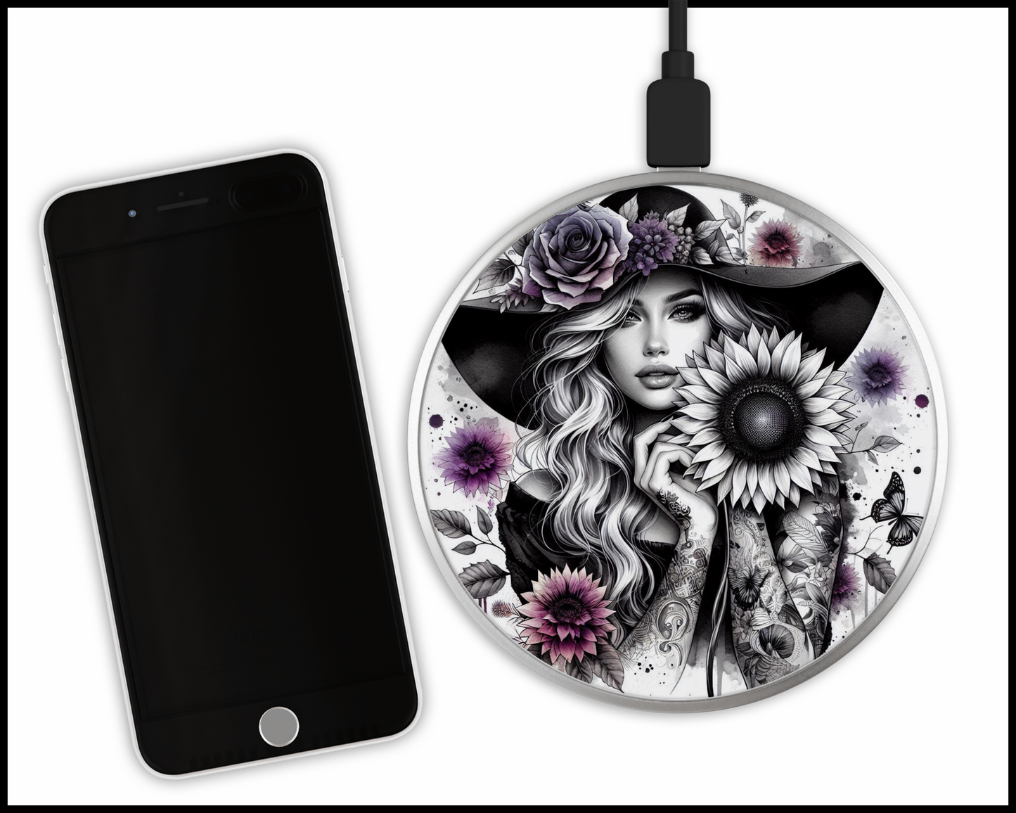 She Is Grace Sublimated Wireless Phone Charger (272)