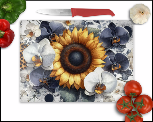 Floral Sublimated Cutting Board (082)