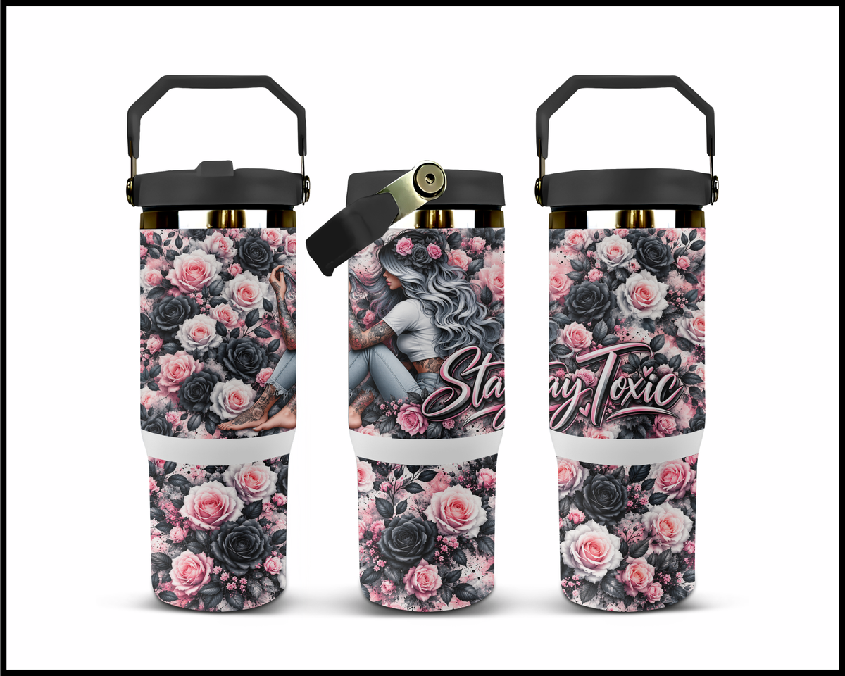 Stay Toxic Stainless Steel Big Guzzler Tumbler (2302)
