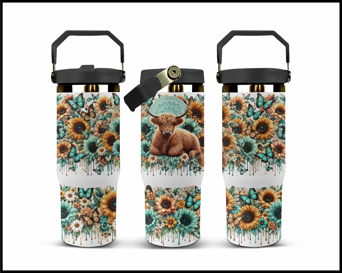 Sunny Disposition, Shaggy Hair Stainless Steel Big Guzzler Tumbler (2307)