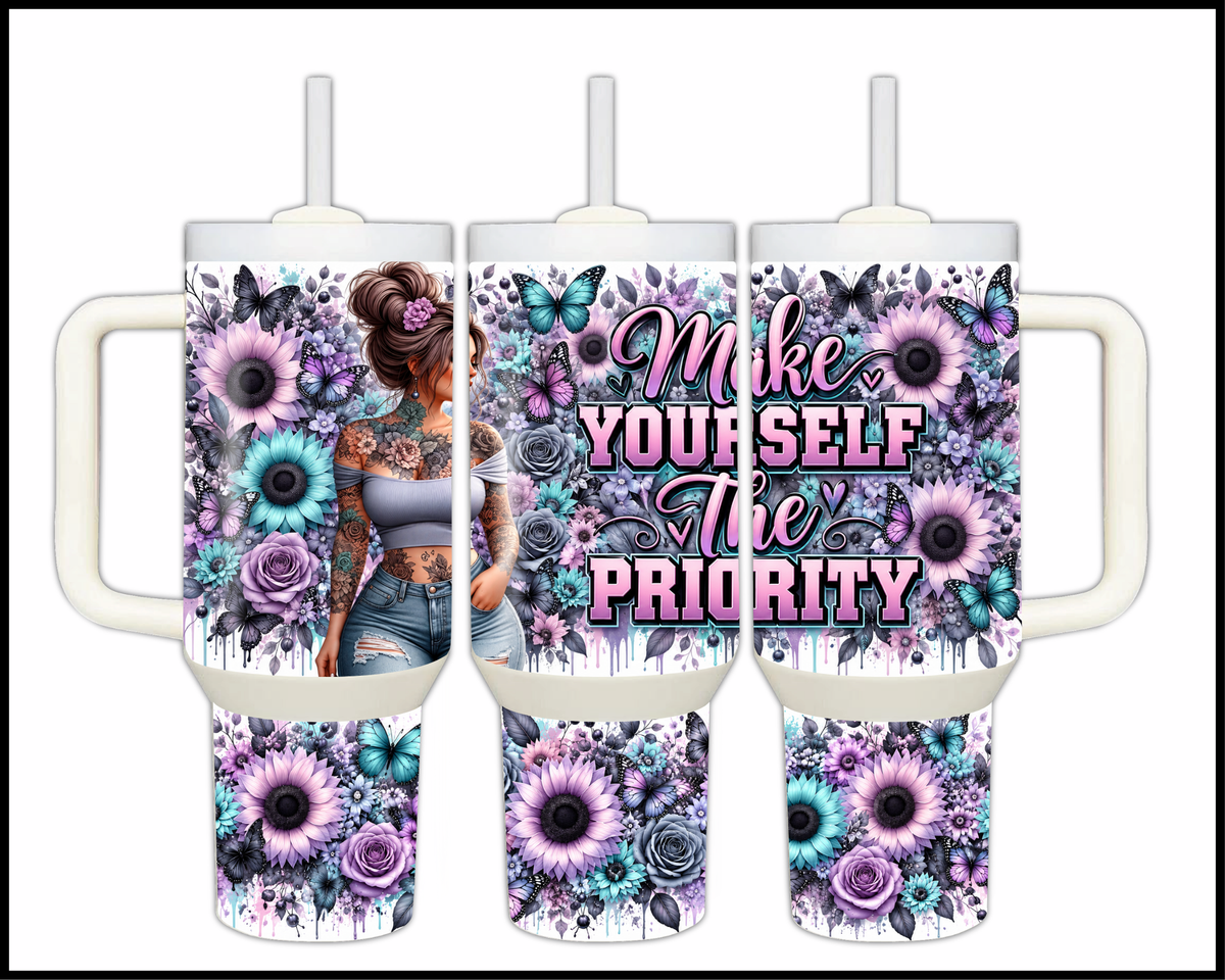 Make Yourself The Priority Stainless Steel Big Guzzler Tumbler (2318)