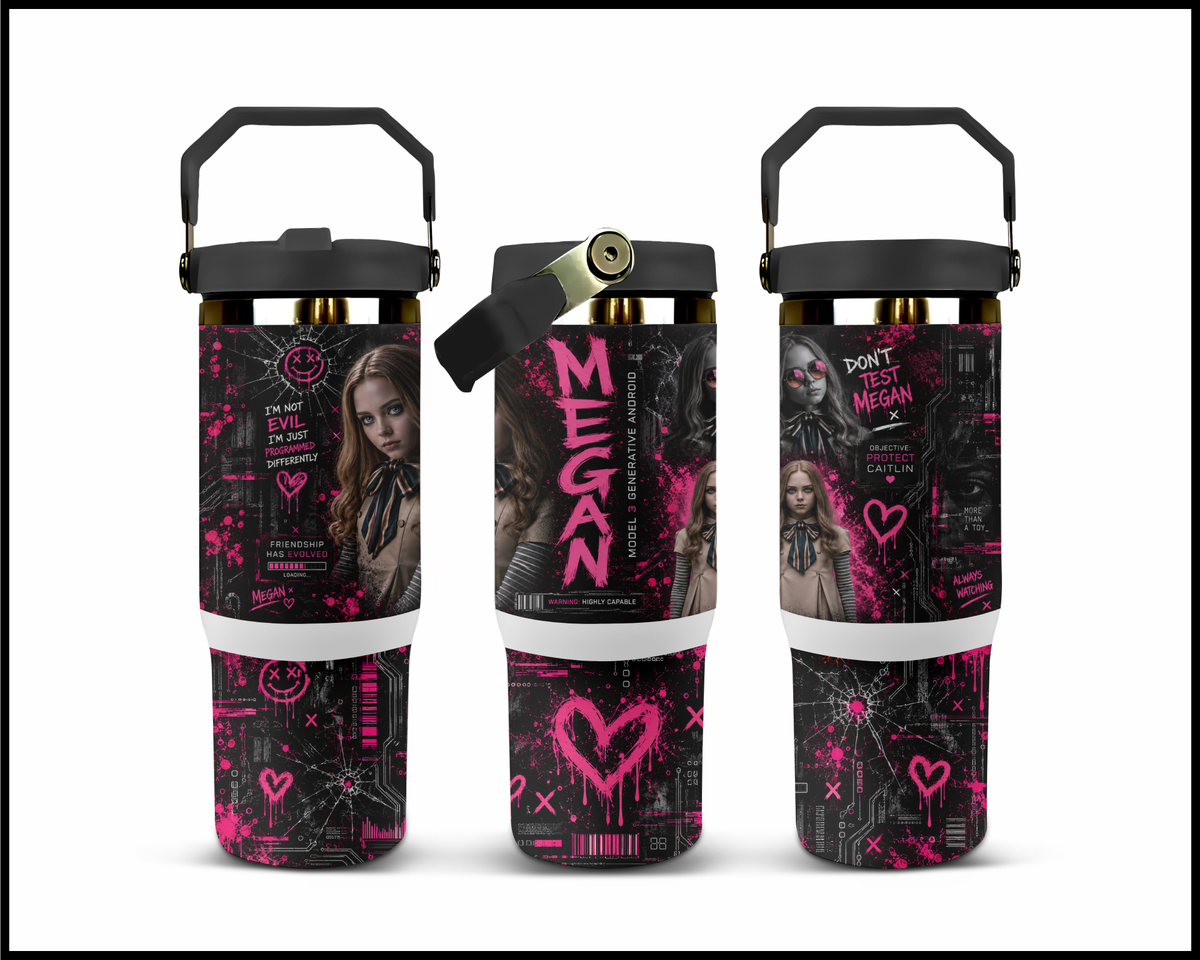Cute But Glitching Stainless Steel Big Guzzler Tumbler (2332)