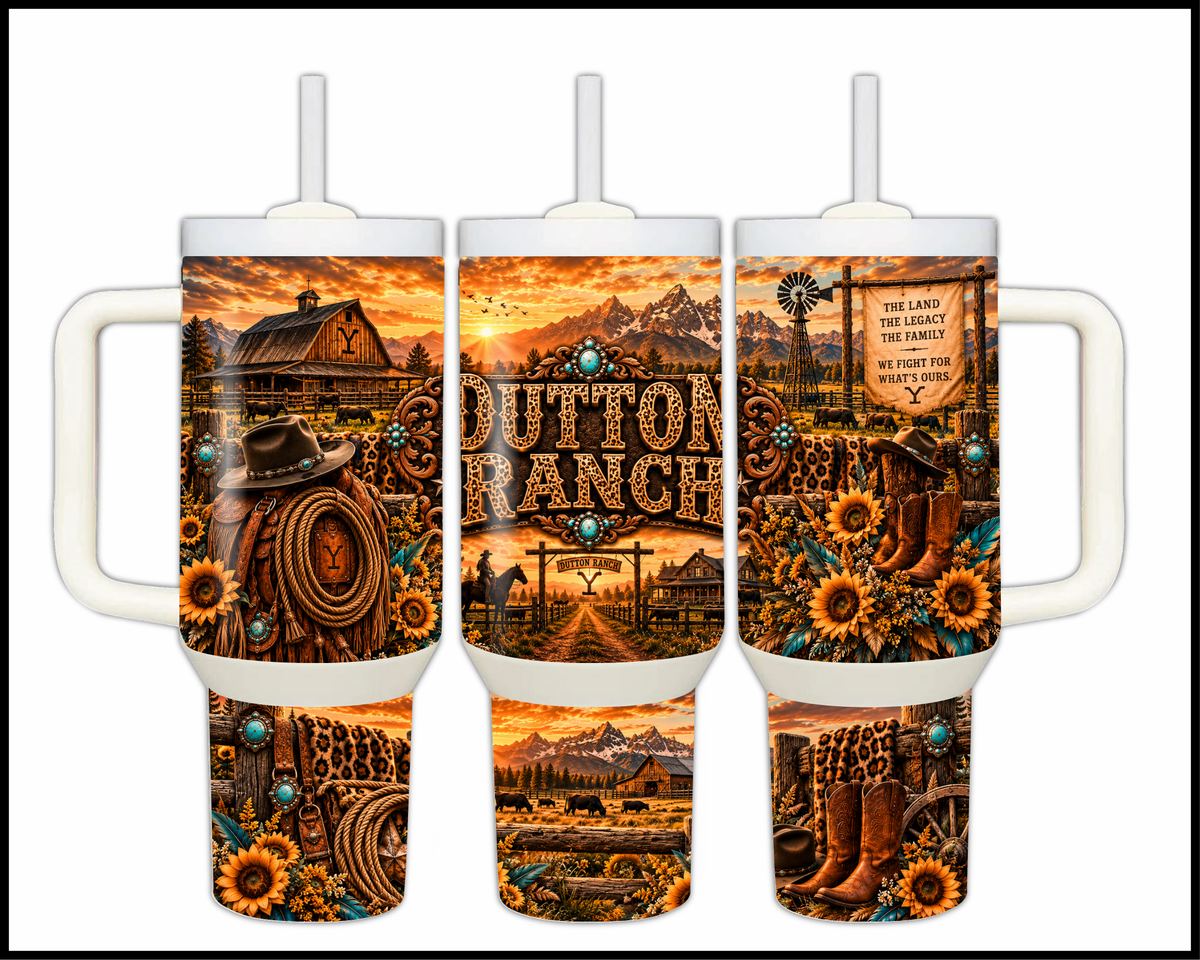 Dutton Ranch Stainless Steel Big Guzzler Tumbler (2336)