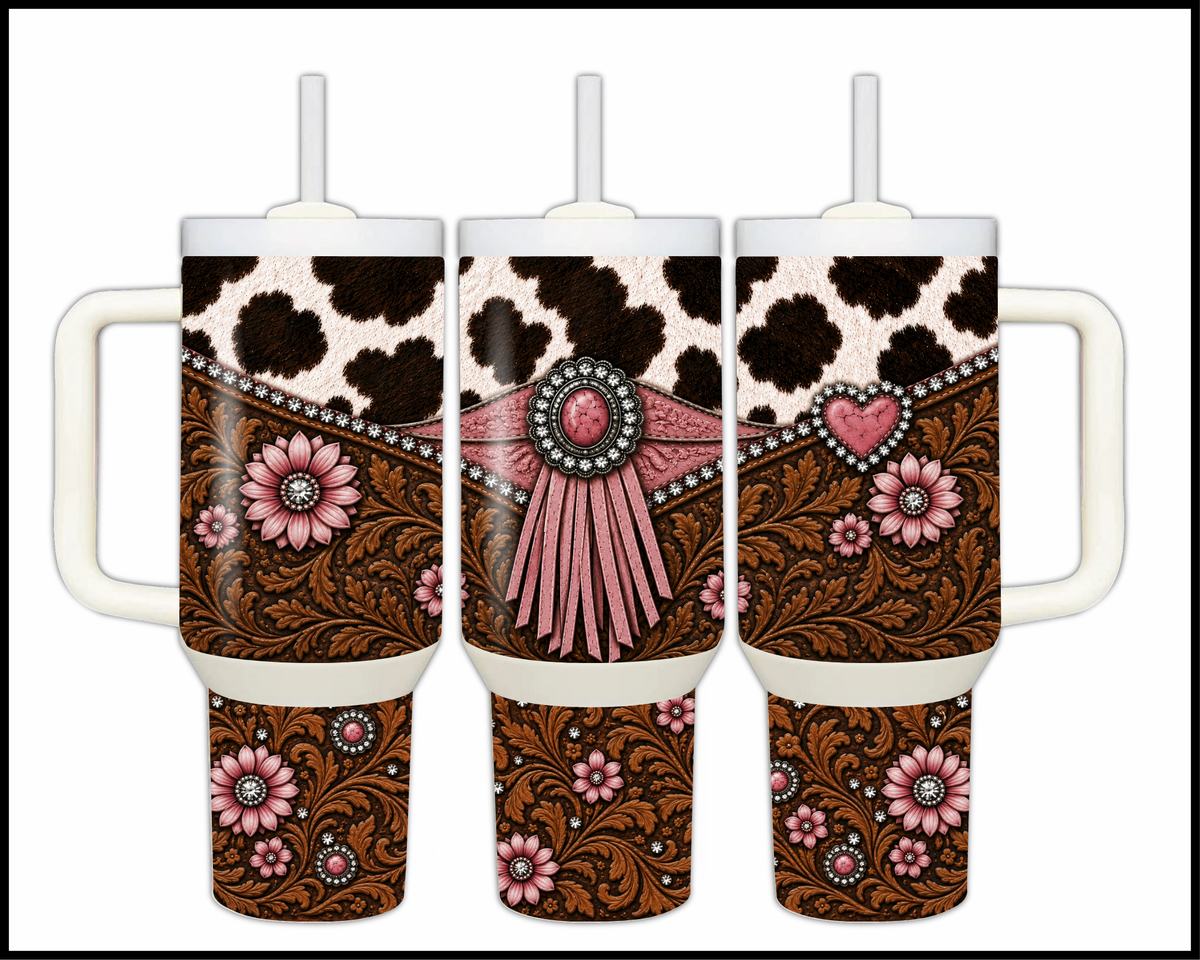 Boot Scootin' Boujee Stainless Steel Big Guzzler Tumbler (2342)