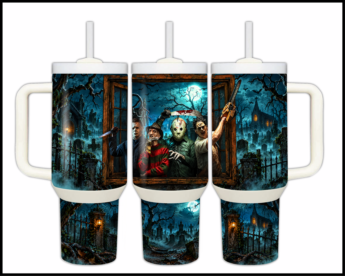 Graveyard Window Watchers Stainless Steel Big Guzzler Tumbler (2357)