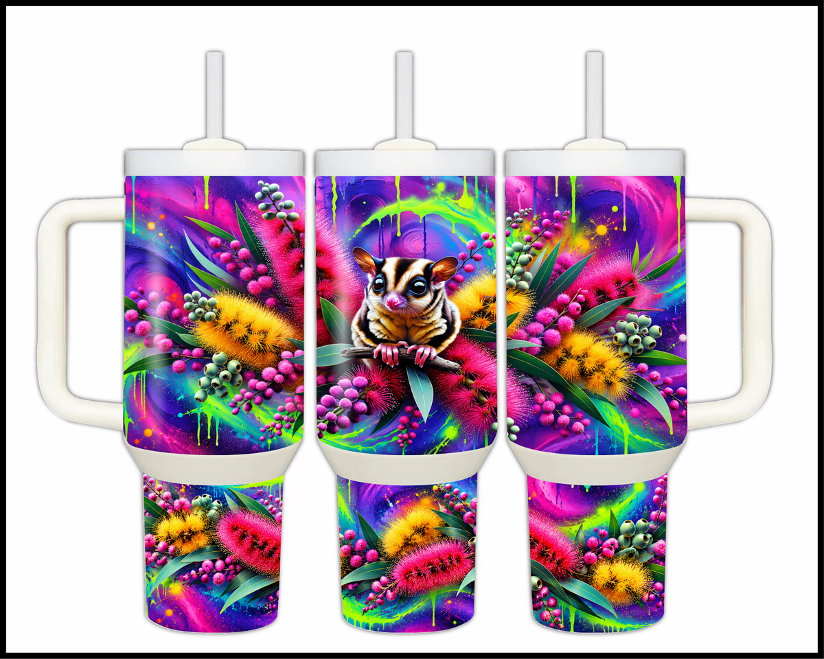 Gliding & Glowing Stainless Steel Big Guzzler Tumbler (2361)