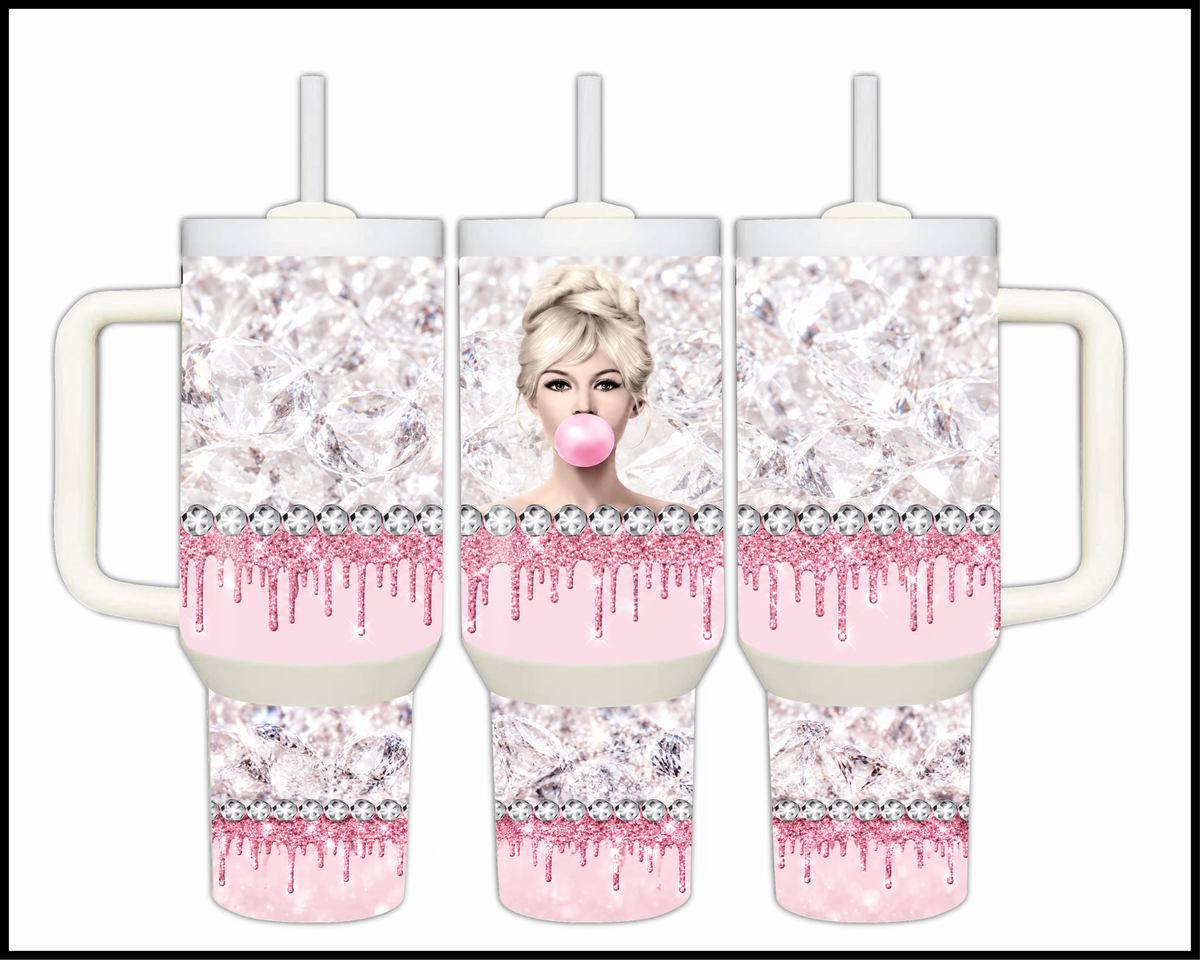 Brigitte Bardot Stainless Steel Big Guzzler Tumbler (2364)