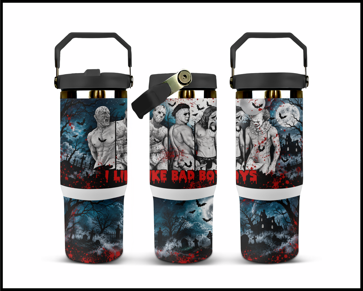 I Like Bad Boys Stainless Steel Big Guzzler Tumbler (2370)