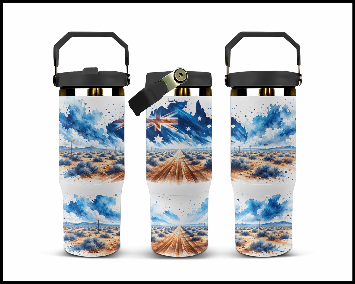 Red Dirt, Cold Drink Stainless Steel Big Guzzler Tumbler (2375)